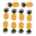 20X Ananas Anhänger Frucht Obst Charms Armband Halsketten DIY Schmuck Gold tu