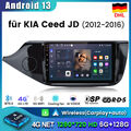 Android 13 Autoradio Für Kia Ceed JD 2012-2016 GPS Navi DSP Carplay 6+128GB DAB+