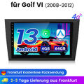  Android 13 Für VW Golf VI 2008-2012 Carplay Autoradio GPS Navi 8Kern 4+64G DAB+