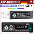 Single DIN Autoradio CD DVD Player Bluetooth Freisprech MP3 USB FM AUX 7 Farben