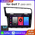 Für VW Golf 7 10"Touchscreen Android 13 Autoradio GPS Navi CarPlay Auto DAB+ 64G