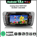 64GB 8-Kern Android 13 DAB+ Autoradio Navi GPS Für SEAT IBIZA CarPlay DSP Radio