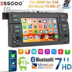 2+64GB Autoradio Navi GPS Carplay WIFI KAM Android für 3er BMW E46 318 320d 325i