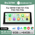 10.25"Android 14 Autoradio Carplay Für BMW F20 F30 13-2017 GPS Nav WIFI BT 6+64G