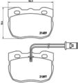 BREMBO Bremsbelagsatz Scheibenbremse PRIME LINE P 44 004 für LANDROVER DISCOVERY