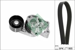 Keilrippenriemensatz INA für Audi Skoda VW Seat A2 Fabia I + I 99-10 529037810