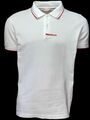 PRADA Herren Designer Luxus Poloshirt weiss/rot Gr.L