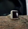 925 Sterlingsilber Original Damen Grün Onyx Naturstein Ringe