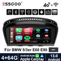 Für BMW E60 E61 E90 E91 CCC DAB+ GPS Navi USB Android 13 8Core Autoradio CarPlay