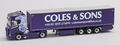 Herpa 122108 Scania CS20 ´16 Highline Gardinenplanensattelzug Coles & Sons