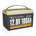 Power Queen 12V 100Ah Lithium Batterie LiFePO4 Akku mit 100A BMS für Wohnhäusern