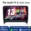 Für Audi TT 8J 2006-2014 2+64G Carplay Autoradio Android 13 GPS NAVI DAB BT WIFI