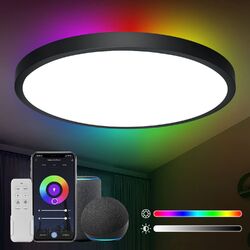 Deckenlampe LED Smart RGB Deckenleuchte Schlafzimmer Lampe Mit App Fernbedienung