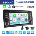 7'' Android 13 2+32G Autoradio Carplay GPS DVR MIK KAM Für Audi A3 S3 RS3 8V 8PA