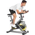 Heimtrainer Fitnessbike Fahrrad Indoor Cycling Bike LCD Display, APP-Verbindung