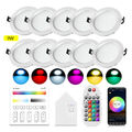 5W 9W wifi LED Einbaustrahler RGB Dimmbar Bluetooth Deckenleuchte Downlight 230V