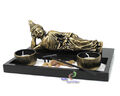 Zen - Garten mit Buddhafigur mit Dekokerzen Sand Nr:YH-30