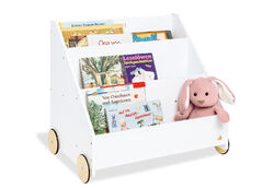 2.Wahl Retourware - Kinderbücherregal mit Rollen Typ 1A weiß - neu verpackt