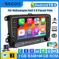 Carplay Android 13 Autoradio GPS NAV BT RDS KAM+ Für VW GOLF 5 6 Touran Polo 64G