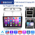 9" Android 13 Apple CarPlay Autoradio GPS NAV 2+64G BT für Peugeot 307 2007-2013