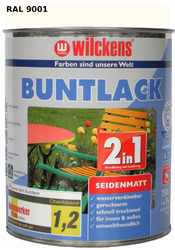 750ml Buntlack 2in1 Grundierung + Lack Schutzlack Acryllack Farbe Seidenmatt 