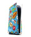 Playstation 5 PS5 Skin Cover Aufkleber Design Schutz Folie Skins Comics blau