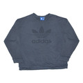 Adidas Damen-Sweatshirt blau gewebt S