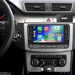 DAB Autoradio Android 13 2+64G Carplay GPS SWC Für VW Golf MK5 MK6 Touran Polo