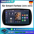 128G Android 13 Carplay Für Mercedes Benz Smart Forfour Fortwo 453 GPS Autoradio