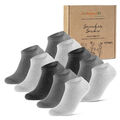 Premium Sneaker Socken Herren Damen Komfortbund Baumwolle ohne Naht (10-30 Paar)