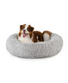 B-Ware: lionto Hundebett rund Hundekissen Katzenbett Donut hellgrau 100 cm Ø