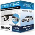 Für Mercedes GLK 08-15 BRINK Anhängerkupplung abnehmbar + 7polig E-Satz AHK