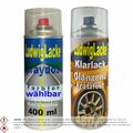 Autolackspray Set in Brit.Rac. Gree-Metallic HNA für Rover & Klarlack a 400ml