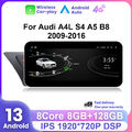 10.25" Android 13 Autoradio CarPlay DAB+ 128GB Für Audi A4/A5/B8/S4/S5 2009-2016