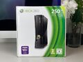 ⭐️ Microsoft XBOX 360 SLIM 250GB KONSOLE mit Verpackung (Mattschwarz)