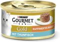 PURINA GOURMET Gold Raffiniertes Ragout Katzenfutter nass, mit Huhn, 12er Pack