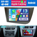 Für Seat Leon MK2 1P1 2005-2012 Carplay Android 13 Autoradio BT GPS Navi 4+64GB