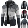 Herren Basic Kapuzenpullover Sweatjacke Hoodie Sweatshirt Fleece Warme Pullover