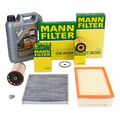 MANN Filterset 4-tlg 5L LIQUI MOLY 5W30 Motoröl für VW GOLF 7 PASSAT 1.6/2.0 TDI