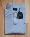 NEU! HACKETT LONDON Slim Fit Logo Polo Shirt 2XL XXL Hellblau Blue Herren