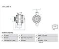 Generator BOSCH 0986047670 für Mercedes-Benz E-Klasse SL CLS