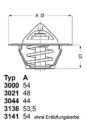 BorgWarner (Wahler) Thermostat, Kühlmittel 3000.90 für JEEP