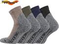 4-12 Paar Trekkingsocken mit Antiloch-Garantie Wandersocken kurze Sportsocken