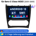 6+128GB Android 13.0 Autoradio für Mercedes Benz C-Klasse W203 2004-2007 GPS Nav