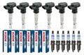 6x DELPHI Zündspule +6x BOSCH Zündkerze passend für BMW 3er Coupe E92 335i E93