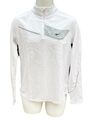 Neu NIKE Herren RUNNING FitDry Langarm reflektierendes sportliches Oberteil Shirt weiß XL