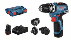 Bosch Akku-Bohrschrauber GSR 12V-35 FC, 2 x 3.0 Ah Li-Ion Akku, 06019H3000