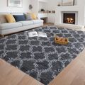 Flauschige Teppiche Hochflor Shaggy Teppich Langflor Wohnzimmer Pflegeleicht DHL