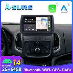 2G+64GB Android 14 Autoradio Für Opel Zafira Tourer C 2011-2016 GPS Navi CarPlay
