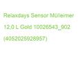 Relaxdays Sensor Mülleimer 12,0 L Gold 10026543_902 (4052025928957)